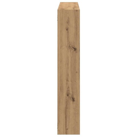 vidaXL Wall Cube Shelf 7 Compartments Artisian Oak Engineered Wood