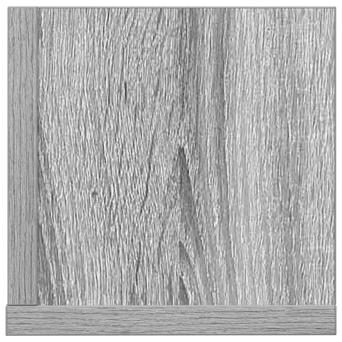 vidaXL Wall Shelves 2 pcs Grey Sonoma 75x16.5x16.5 cm Engineered Wood