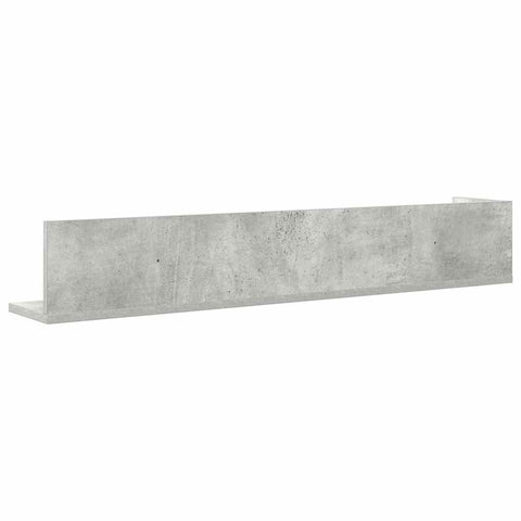 vidaXL Wall Shelves 2 pcs Concrete Grey 100x16.5x16.5 cm Engineered Wood