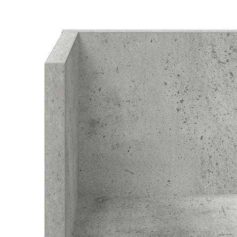 vidaXL Wall Shelves 2 pcs Concrete Grey 100x16.5x16.5 cm Engineered Wood