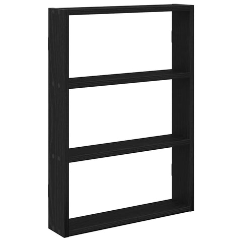 vidaXL Wall Shelf Black 43x9x60 cm Engineered Wood