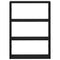vidaXL Wall Shelf Black 43x9x60 cm Engineered Wood