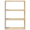 vidaXL Wall Shelf Sonoma Oak 43x9x60 cm Engineered Wood