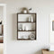vidaXL Wall Shelf Smoked Oak 43x9x60 cm Engineered Wood