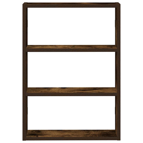 vidaXL Wall Shelf Smoked Oak 43x9x60 cm Engineered Wood