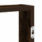 vidaXL Wall Shelf Smoked Oak 43x9x60 cm Engineered Wood