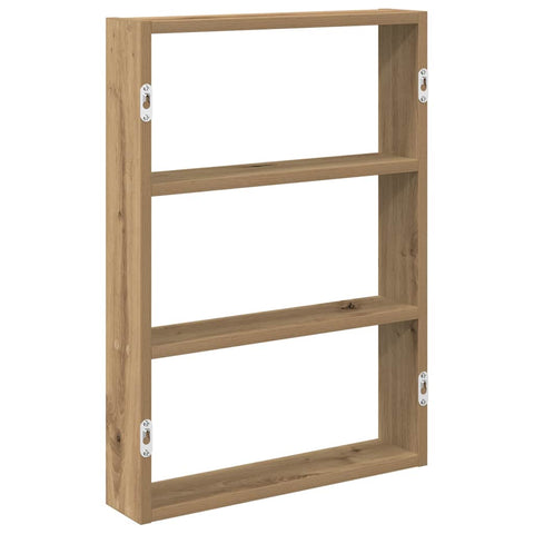 vidaXL Wall Shelf Artisan Oak 43x9x60 cm Engineered Wood