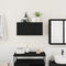 vidaXL Bathroom Wall Cabinet Black 60x25x30 cm Engineered Wood