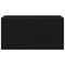 vidaXL Bathroom Wall Cabinet Black 60x25x30 cm Engineered Wood