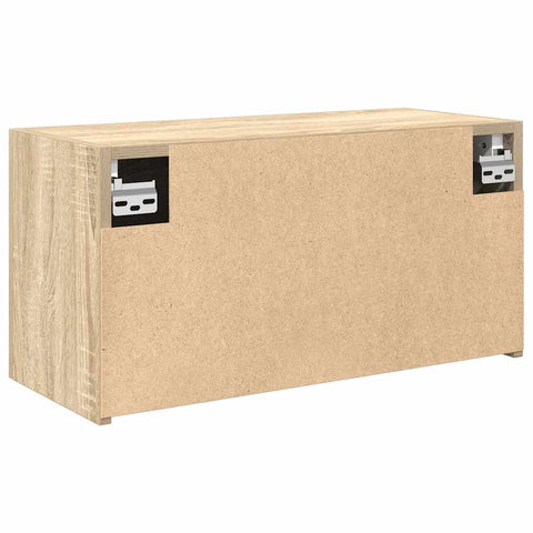 vidaXL Bathroom Wall Cabinet Sonoma Oak 60x25x30 cm Engineered Wood