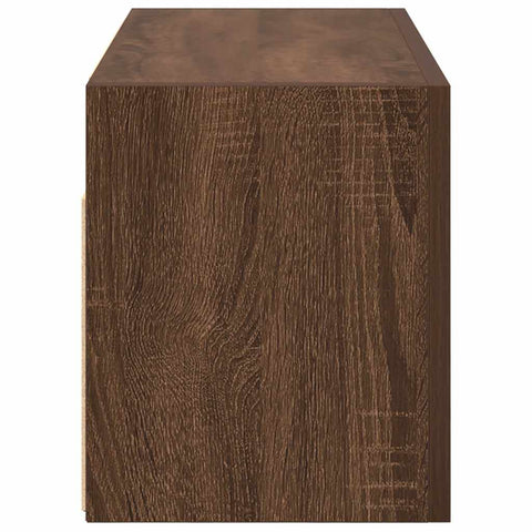 vidaXL Bathroom Wall Cabinet Brown Oak 60x25x30 cm Engineered Wood