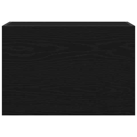 vidaXL Bathroom Wall Cabinet Black 60x25x40 cm Engineered Wood