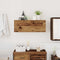 vidaXL Bathroom Wall Cabinet Old Wood 80x25x30 cm Engineered Wood
