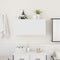 vidaXL Bathroom Wall Cabinet White 80x25x40 cm Engineered Wood