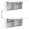 vidaXL Bathroom Wall Cabinet White 80x25x40 cm Engineered Wood