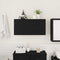 vidaXL Bathroom Wall Cabinet Black 80x25x40 cm Engineered Wood