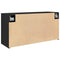 vidaXL Bathroom Wall Cabinet Black 80x25x40 cm Engineered Wood