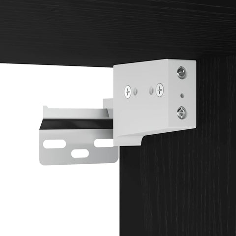 vidaXL Bathroom Wall Cabinet Black 80x25x40 cm Engineered Wood