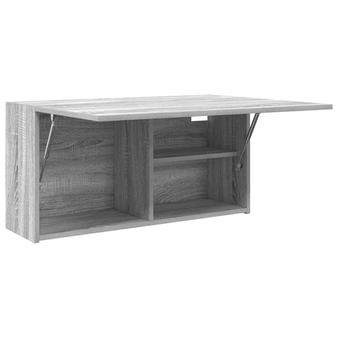 vidaXL Bathroom Wall Cabinet Grey Sonoma 80x25x40 cm Engineered Wood