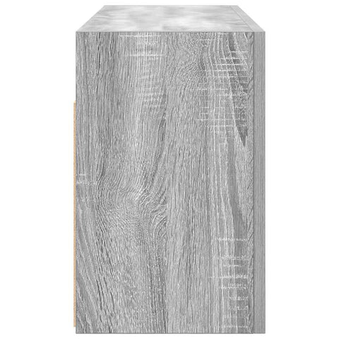 vidaXL Bathroom Wall Cabinet Grey Sonoma 80x25x40 cm Engineered Wood