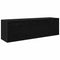 vidaXL Bathroom Wall Cabinet Black 100x25x30 cm Engineered Wood