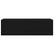 vidaXL Bathroom Wall Cabinet Black 100x25x30 cm Engineered Wood