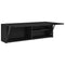 vidaXL Bathroom Wall Cabinet Black 100x25x30 cm Engineered Wood