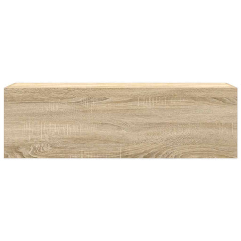 vidaXL Bathroom Wall Cabinet Sonoma Oak 100x25x30 cm Engineered Wood