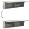 vidaXL Bathroom Wall Cabinet Concrete Grey 100x25x30 cm Engineered Wood