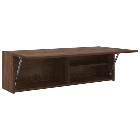 vidaXL Bathroom Wall Cabinet Brown Oak 100x25x30 cm Engineered Wood