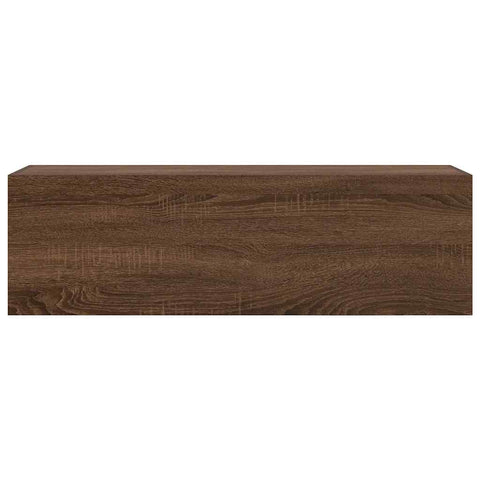 vidaXL Bathroom Wall Cabinet Brown Oak 100x25x30 cm Engineered Wood