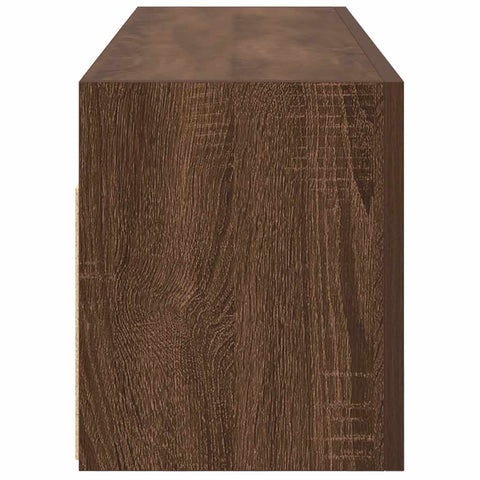 vidaXL Bathroom Wall Cabinet Brown Oak 100x25x30 cm Engineered Wood