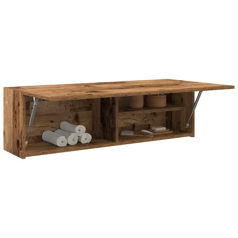vidaXL Bathroom Wall Cabinet Old Wood 100x25x30 cm Engineered Wood