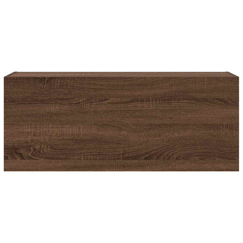 vidaXL Bathroom Wall Cabinet Brown Oak 100x25x40 cm Engineered Wood