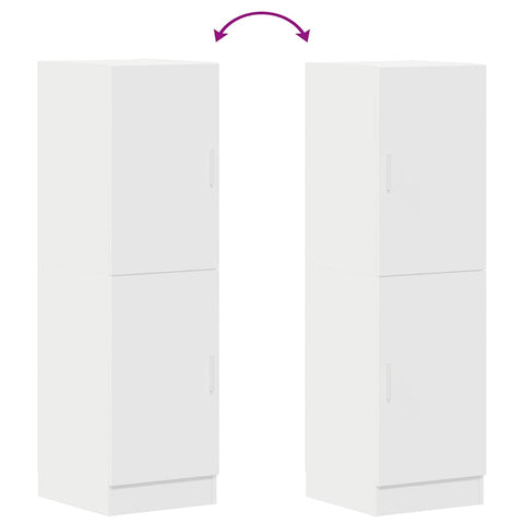 vidaXL Kitchen Cabinet White 38x41.5x131.5 cm Engineered Wood