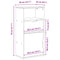 vidaXL Side Cabinet with Drawer ODDA 40x24x79 cm Solid Wood Pine