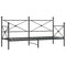 vidaXL Day Bed without Mattress Black 80x200 cm Steel