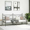 vidaXL Day Bed without Mattress Black 80x200 cm Steel