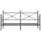 vidaXL Day Bed without Mattress Black 80x200 cm Steel