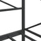 vidaXL Day Bed without Mattress Black 80x200 cm Steel