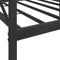vidaXL Day Bed without Mattress Black 90x200 cm Steel