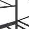 vidaXL Day Bed without Mattress Black 90x200 cm Steel