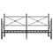 vidaXL Daybed with Trundle without Mattress Black 80x200 cm Steel
