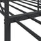 vidaXL Daybed with Trundle without Mattress Black 80x200 cm Steel
