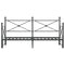 vidaXL Daybed with Trundle without Mattress Black 90x200 cm Steel