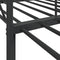 vidaXL Daybed with Trundle without Mattress Black 90x200 cm Steel