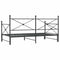 vidaXL Daybed with Trundle without Mattress Black 100x200 cm Steel