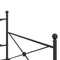 vidaXL Daybed with Trundle without Mattress Black 100x200 cm Steel