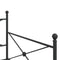 vidaXL Daybed with Trundle without Mattress Black 107x203 cm Steel