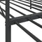 vidaXL Daybed with Trundle without Mattress Black 107x203 cm Steel